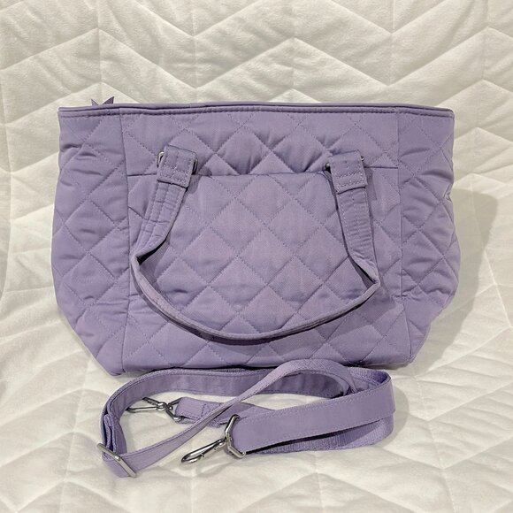 VERA BRADLEY Lavender Sky Multi Strap Shoulder Bag Performance Twill Purple - Picture 2 of 3